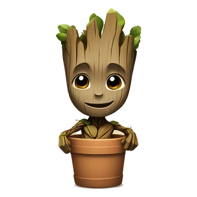 Groot smiles sticker