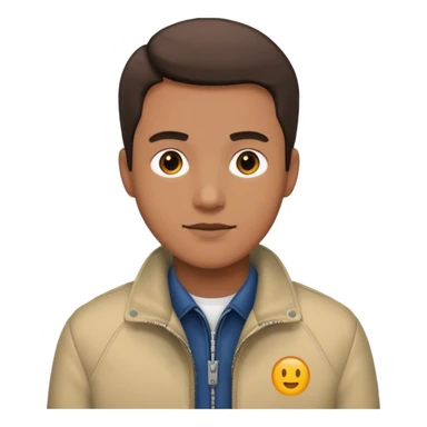 man facing away sticker