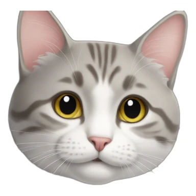 cat loving it's partner sticker