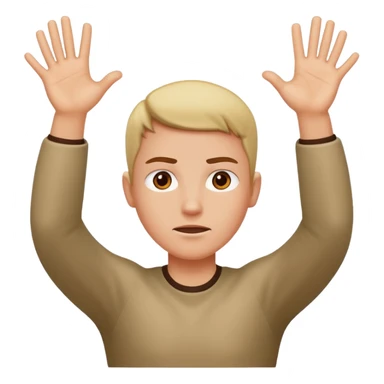 Not guilty hands up sticker