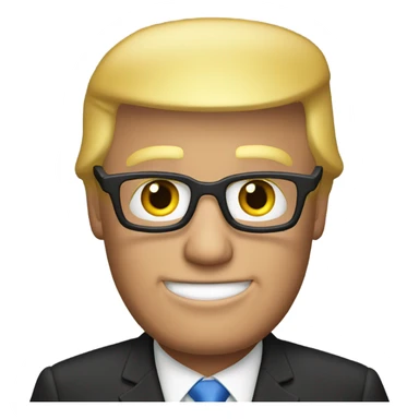 Donald Trump wearing ray band sticker