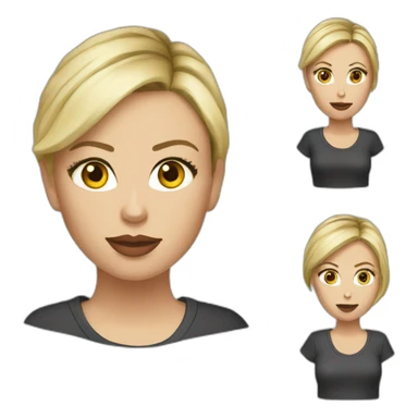 charlize theron realistic wearing t-shirt sticker