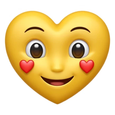 emoji amoureux en 3D ultra HD 4K sticker
