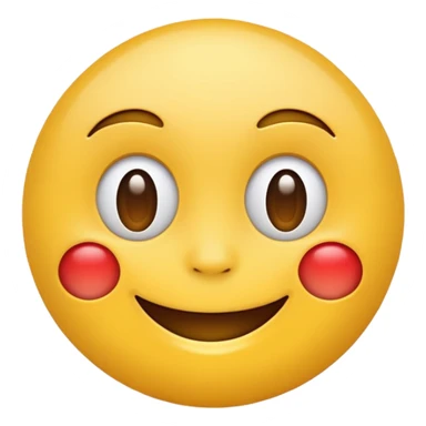smiling face emoji icon in apple style sticker