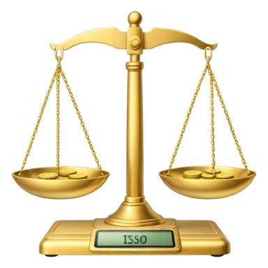 scale with money and AI written on other side sticker