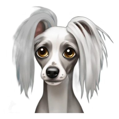 Chinese Crested homeless  sticker