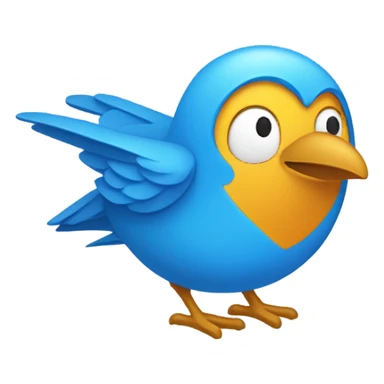 Twitter bird sticker