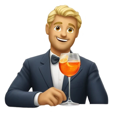 Winning trivia while drinking an aperol spritz sticker