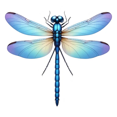 blue dragonfly sticker