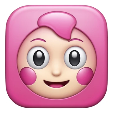 zoom app for meeting pink icon sticker