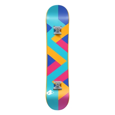 snow board,colorful, negative: character. sticker