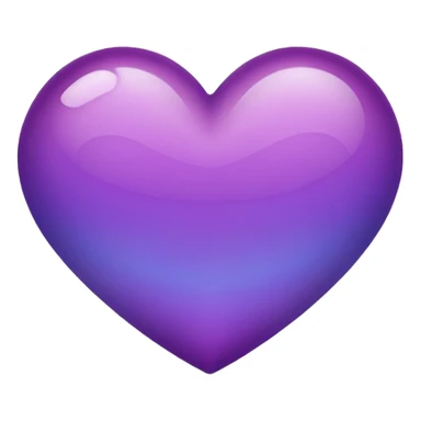 gradient purple heart sticker
