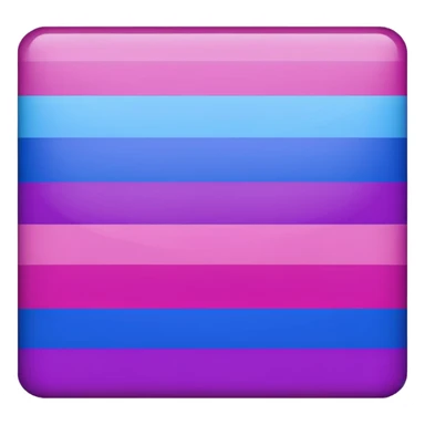 The bisexual flag (solo lleva 3 colores, magenta en la franja superior, morado en la franja central, azul en la franja inferior, 3 franjas lleva únicamente de manera horizontal) sticker