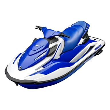 Jet Ski - Yamaha EX Deluxe (Model Year: 2022) (Iconic colour: Blue and white) sticker