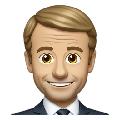 Emmanuel Macron pot de moutarde sticker