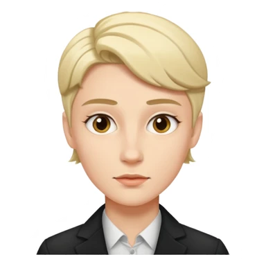 a woman that has a mans face  sticker