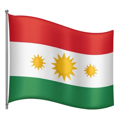 Kurdistan Flagge sticker