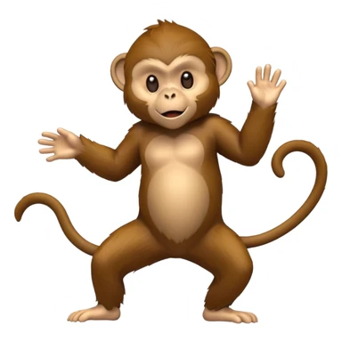 monkey moving at high speed sticker