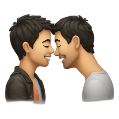 Kissing a partner sticker