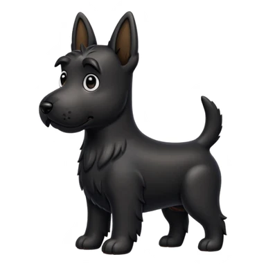 Scottie dog emoji sticker