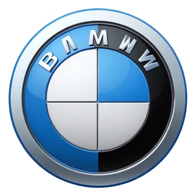 Bmw real logo sticker