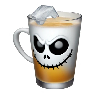 Jack skellington drinking  sticker