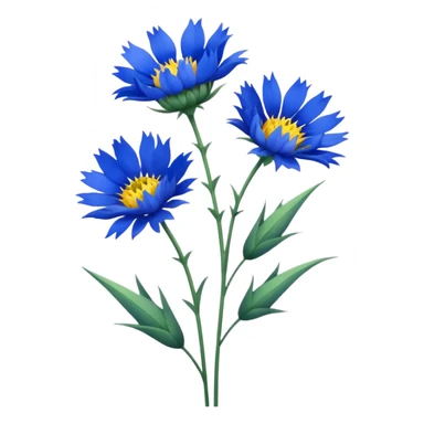 cornflowers sticker