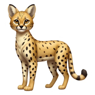 Serval-Ocelot-Cheetah-hybrid, full body sticker