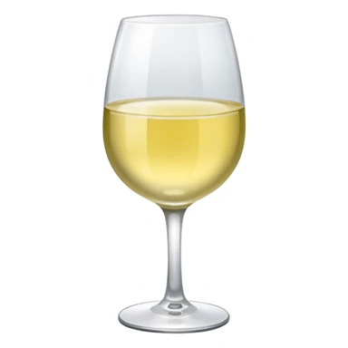 a glass of white wine sticker