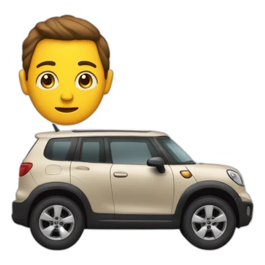 Un caca  avec des brat sur une mauto sticker