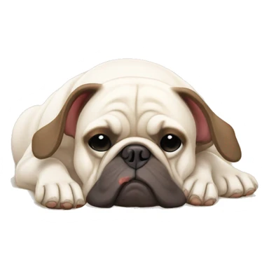 Bouledogue français qui dort  sticker