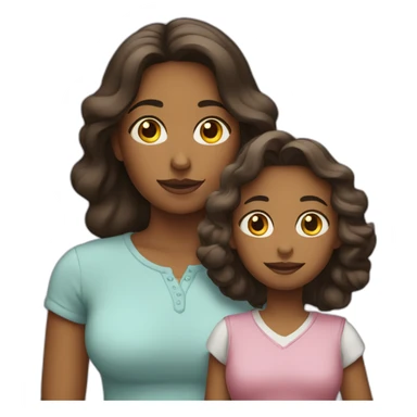 madre e hija adolescente sticker