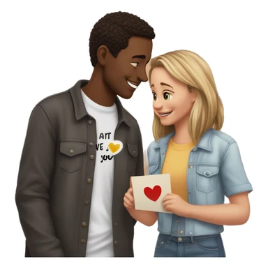 I just witnessed the cutest thing ever. A boy who looked to be about 18 proposed to a girl named Mou. He held up a sign that said "I love you" and she burst into tears. Then, they looked at each other with such love and affection. It was so sweet. 💑💍 sticker