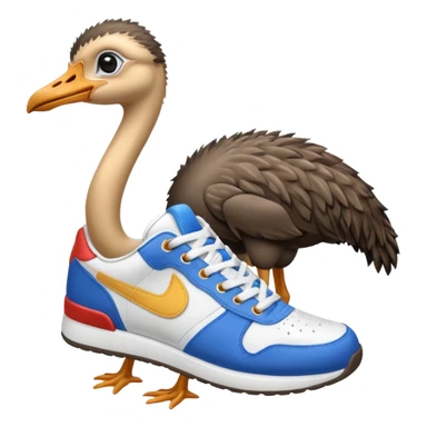 emojis.com ostrich-in-sneakers sticker