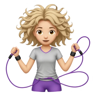 jumping rope tangled sticker