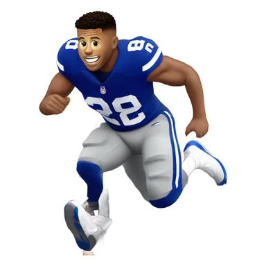 Saquon Barkley jumping over Empire State Building sticker