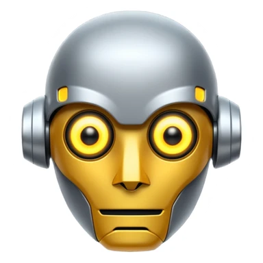 Prompt 13: "…how AI will change the job market."
Graphic: 🤖 Robot head icon (white) glowing yellow eyes.
Animation: Robot pulses with glow.
Background: Transparent.
 sticker