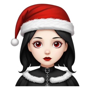 Goth Dommy mommy Santa Clause sticker