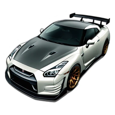 nissan gtr r35 liberty walk sticker