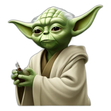 Yoda smoke sticker