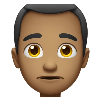 Cute sad emoji  sticker