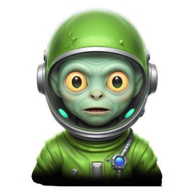 Neon gollum with a space helmet on sticker