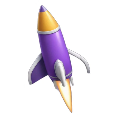 Purple-rocket sticker