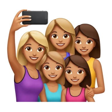 girls taking selfie in club sticker