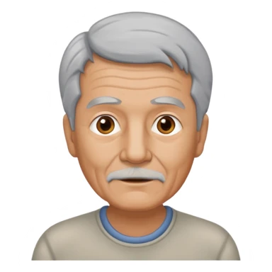 una imagen de un abuelo de 63 años sin bata medica sticker