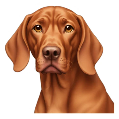 Dog vizsla full-height sticker
