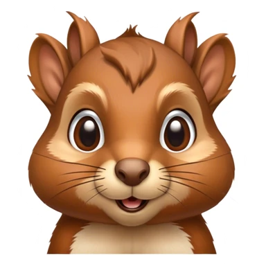 Distracted squirrel sticker