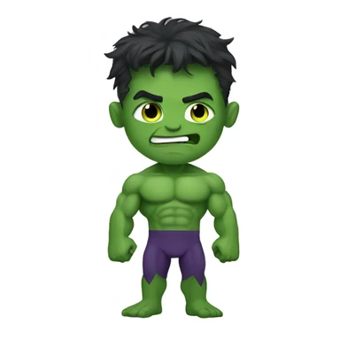 Super hero hulk sticker