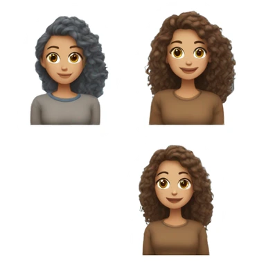 Mon amie qui a les cheveux brun et un pull en laine bleu avec les cheveux marron clair et moi avec les cheveux brun avec un pull gris avec des éclaires dans le tram sticker