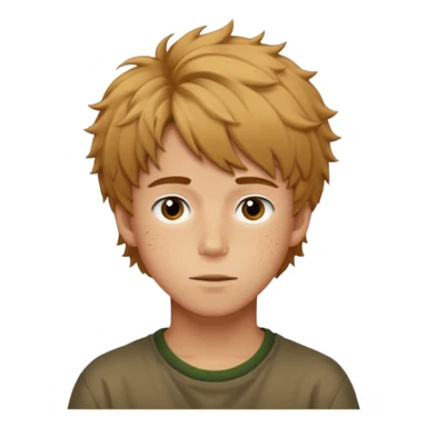 Felix Freckles straykids emoji shaggy hair sticker